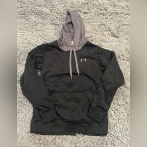 black and grey under armour hoodie xs